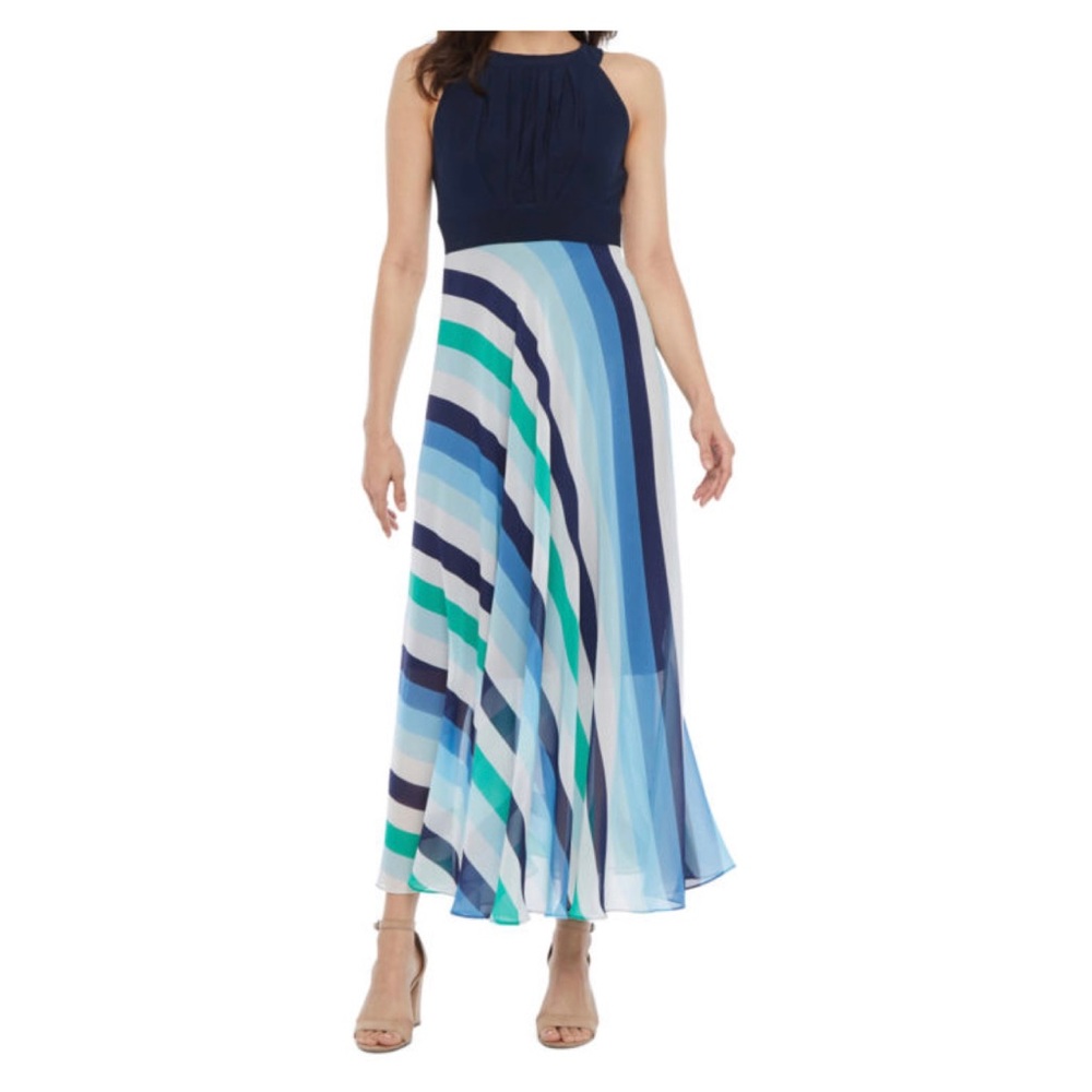 BNWT Navy Striped Dress by Studio One